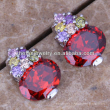 turkey fashion design ruby ​​boucles d&#39;oreilles